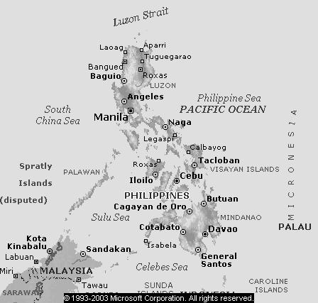 Gawain 2: Pagpapalalim sa Kaalaman Sa pamamagitan ng mapang nakalarawan, tukuyin ang mga lugar na napuntahan ni Legazpi.