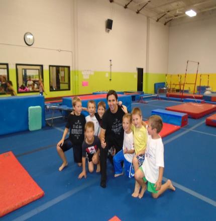 experience our Advanced Trampoline Program Athletes are working hard to upgrade
