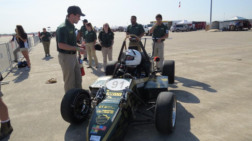 Our team struggled with this test at Formula Michigan, but after some final checks to make sure all fuel fittings were tight, we passed with flying colors.