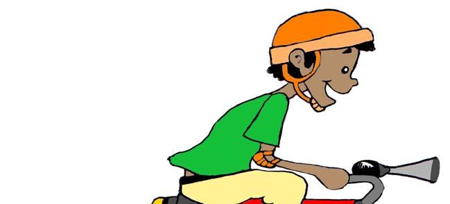 Ricky knows that when he is riding his bike it is very important to follow all the safety rules. Bike riding can be a lot of fun, but serious accidents can happen.