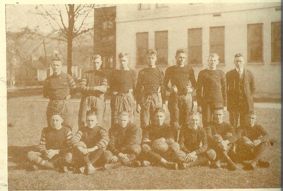 1919 - Coach Cornelius First Football Team at Central, 13 strong In the Fall of 1922 Central added two assistant coaches J.H. Nicholson and W.P.