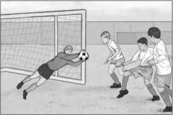 This passage is about a boy who helps his soccer team. The Bright Side 1 David watched as Jason dove onto the grass in front of the soccer goal and captured the ball.