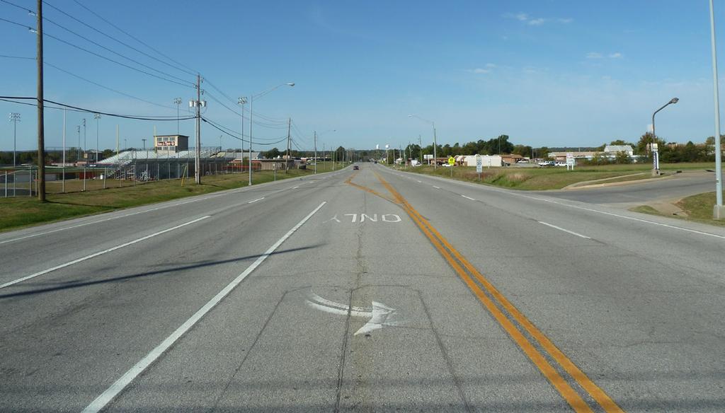 Highway 51 is a large arterial road with high traffic speeds that is the main thoroughfare from Coweta to Tulsa To east, Highway 51