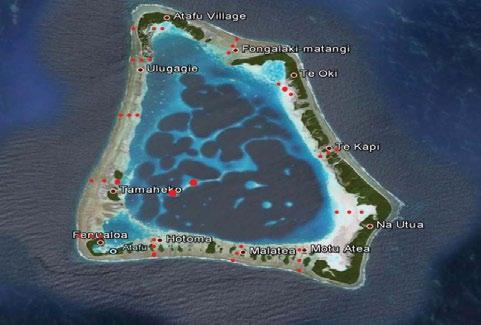 Appendix 1. (cont.) Location of reef benthos transect at each survey station (cont.