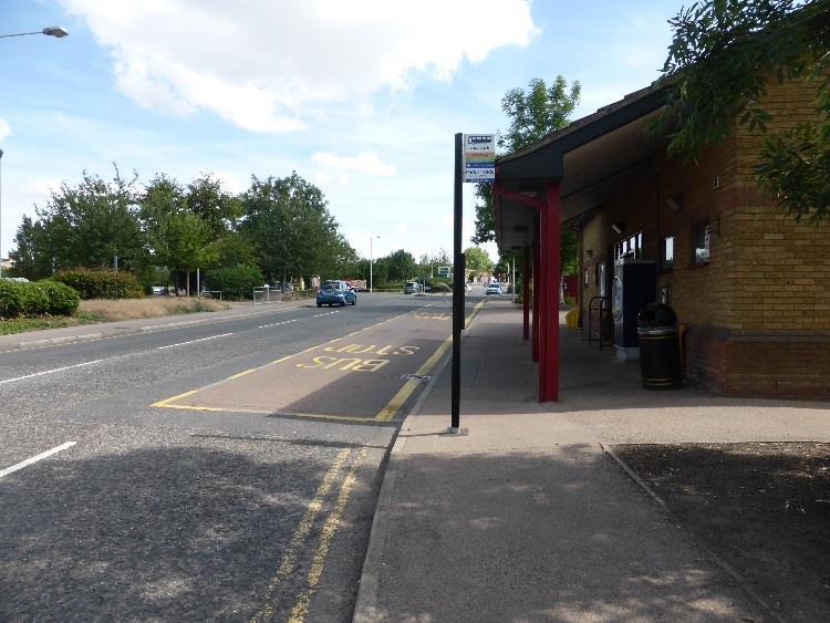 2.7.8 A second informal crossing point is provided north of the Morrison s roundabout, linking the path from the store to the Park and Ride. 2.7.9 Informal crossing points, with tactile paving, are provided to the southern and eastern arms of the roundabout at the northern limit of Ten Perch Road.