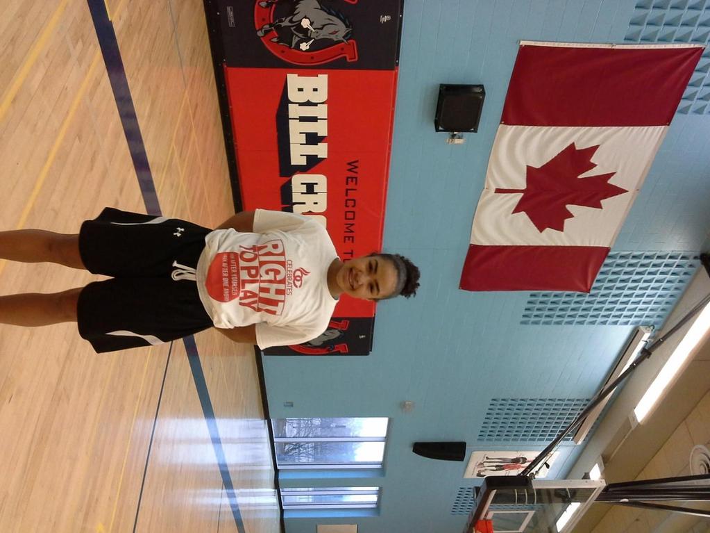 Ahriahna is a Grade 10 basketball athlete who competes at the provincial and secondary school level. She competes and trains for Bill Crothers Secondary School.
