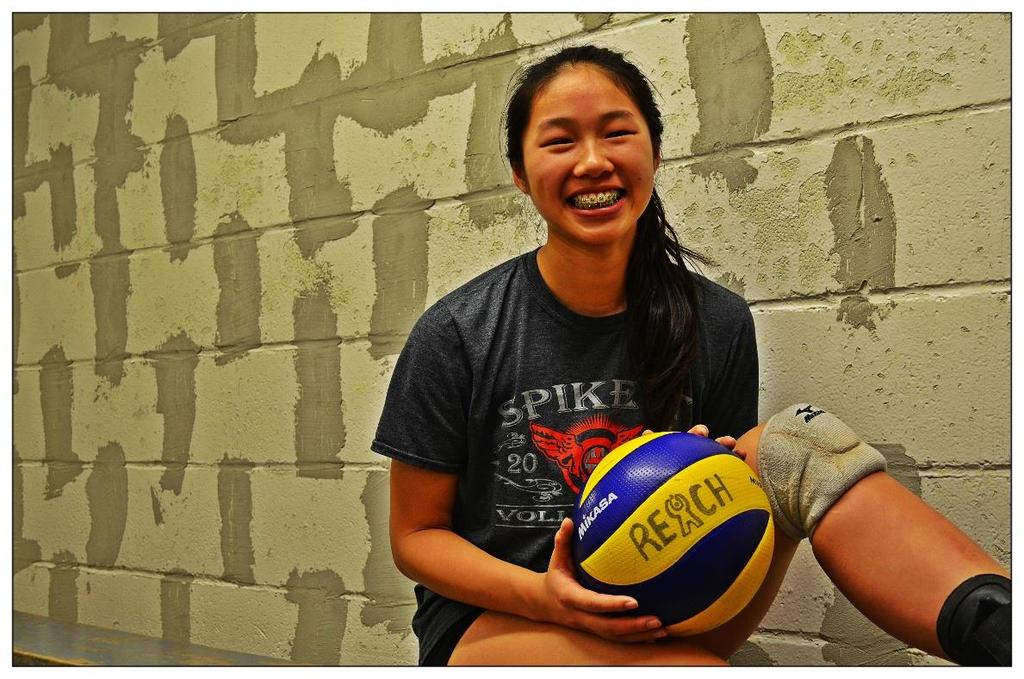 Kha Vi An is a Grade 11 athlete who competes in the Division One (Premier) level under the Ontario Volleyball Association. She competes for her club Leaside Lightning in the U18 division.