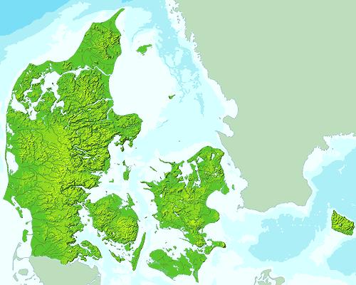 Denmark is a lowland Bornholm Highest point: 171 m above sea level No