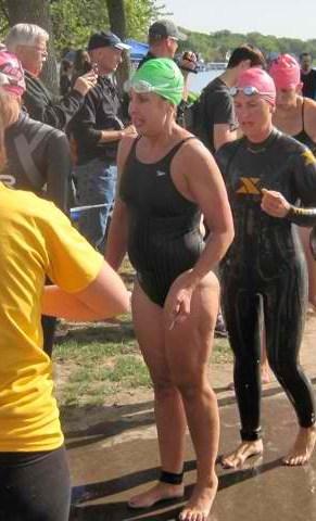 2 mile distances, each with a non-wetsuit and a wetsuit race. Of the 457 finishers this year, 95 competed in the non-wetsuit 2.4 mile race, and 294 competed in the 2.4 wetsuit race.