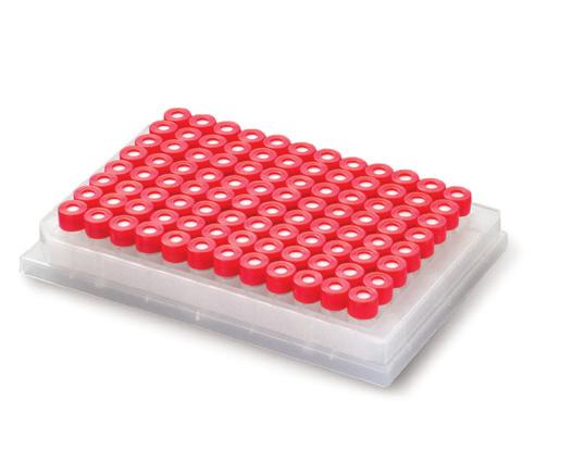 products can be obtained as individual components or as completely assembled, ready-to-use convenience blocks Assembled kits include 96 vials with pre-attached caps and septa Pre-assembled