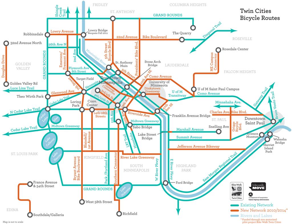 III. Network Effects One of the outcomes of the BWTC federal Nonmotorized Transportation Pilot Program is the expansion of the network of routes in the Twin Cities.