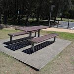 (6460m) A timber slat bench seat dedicated to