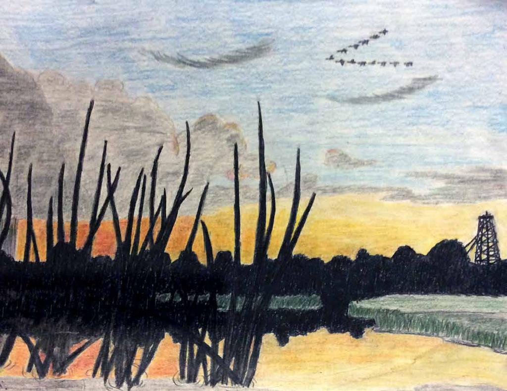 Josie Dell Rosell, Honorable Mention Grand Lake High School, 11 th grade My picture is of a recent sunset while Teal hunting and shows my state pride through all the
