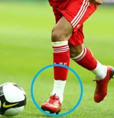 #respect 7 Law 04 - The Players Equipment Any tape or other material on/covering socks must be same colour as the sock (photos below