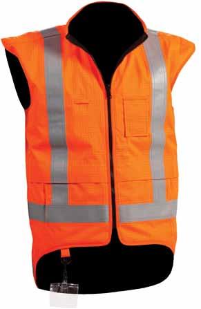 Rigour Technical Standards High visibility in accordance with: AS/NZS 402.1:2011 Day/Night use. EN471 Class 3. TTMC-W Compliant. Material complies with: AS/NZS 190.4:2010. EN1149 Anti Static.