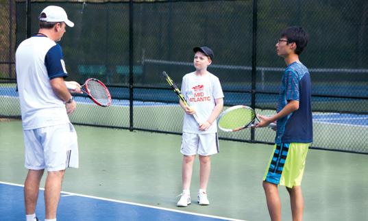 JUNIOR TENNIS This is RA s Beginner and Advanced Beginner Lessons for ages 11-13 years old. These classes are intended for kids still developing their technical abilities and ball recognition skills.