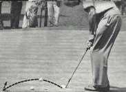 The stymie occurred in match play when one player's ball blocked the path of another player's ball on the green.