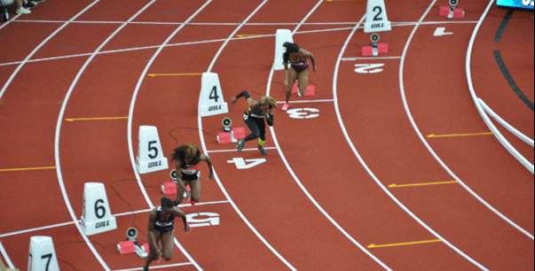 5. Running Rules Running The runners should abide by the following rules in order to complete a race: Sprinters should run in designated lanes and cannot cross lanes, throughout the race.