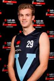 Played important role for South Australia in winning the NAB AFL Under-18 Championships, playing all six matches averaging 10 possessions 3.3 marks and 11 hitouts. Member of NAB in 2013.