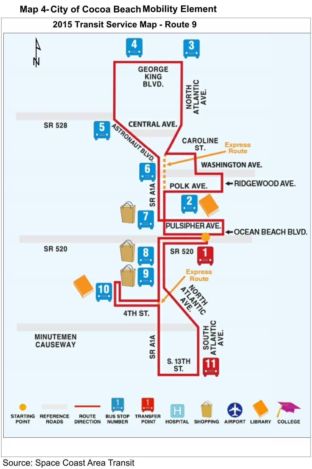 Map 4 2015 Roadways: Transit