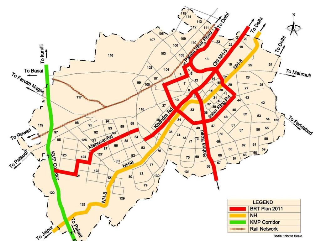 Public Transport Scenario: BRT Mode 2011 41468 (28%) 51835 (35%) 10367 (7%) 44430 (30%)