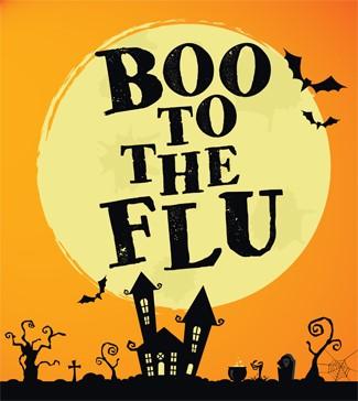 Join in our 2nd annual BOO TO THE FLU!! Help keep your school and family healthy by getting flu vaccines for everyone in your house.