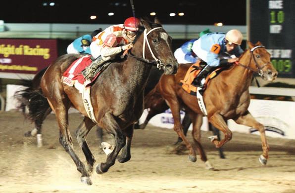 a victory with Productive Envoy in the inaugural running of the $250,000 Louisiana Legacy Stakes His in-the-money mark of 56% ranked best among all riders with at least 20 mounts at Delta Downs last