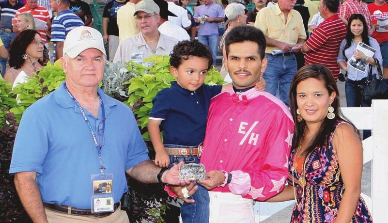 QUARTER HORSE BIO S AND STANDINGS 2010 Leading Quarter Horse Jockey: Alfonso Lujan Alfonso Lujan Birthdate: January 3, 1978 Resides: Elgin, Texas Won his third local riding crown in 2010 with 71 wins