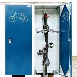 Shelters can also be bought with lockable doors that enhance the security of the bike parking.