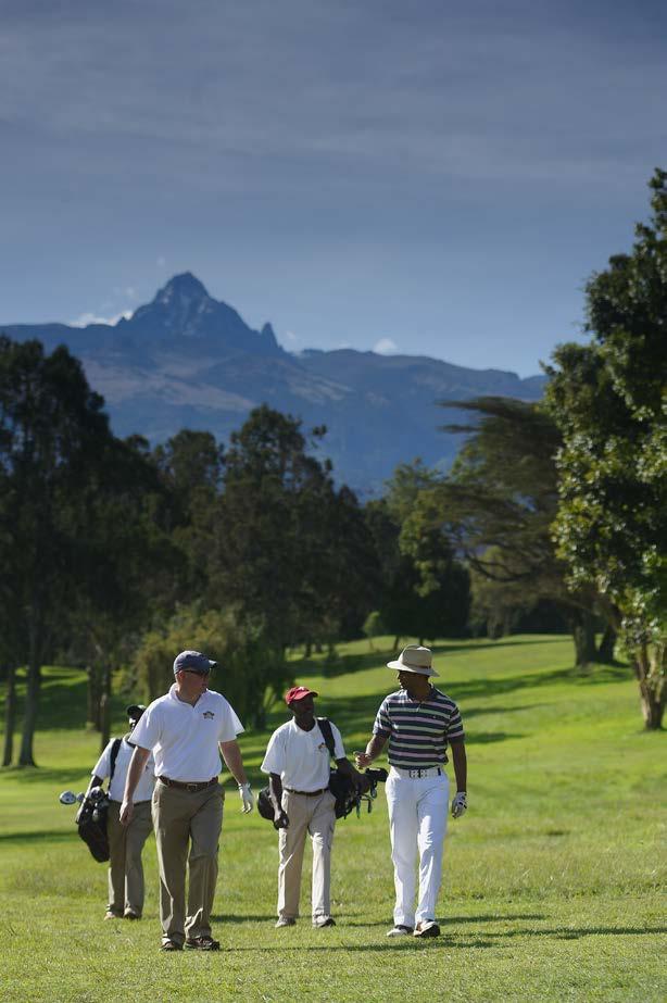 PLAYING GOLF IN KENYA Golfing in Kenya is a relatively gentle affair.