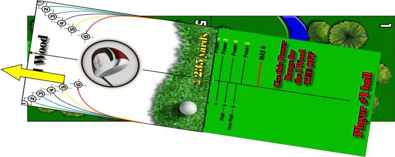 club card up to the RED LINE so the bottom edge of the club card touches the RED LINE due to a Maximum powered shot!