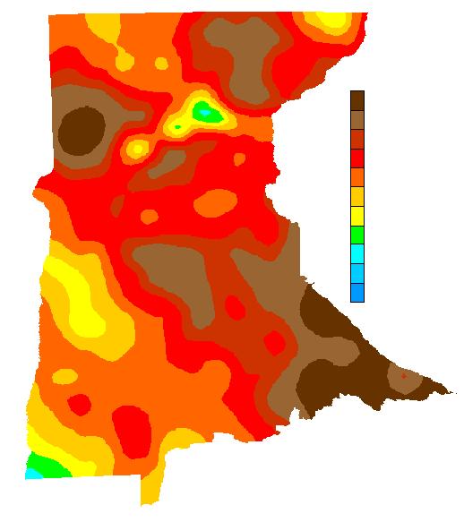 Drought - Abnormally Dry D1 Drought - Moderate D2 Drought - Severe D3 Drought - Extreme D4 Drought - Exceptional inches 4.5 4.0 3.5 3.0 2.5 2.0 1.5 1.0 0.5 0.