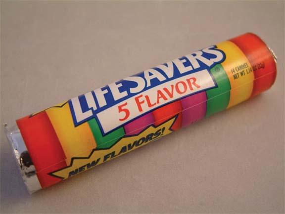 news page Everyone loves to share Life Savers. By 1919, other flavors were added. These flavors included licorice, chocolate, cinnamon and even violet! The candy rings were put together in a roll.