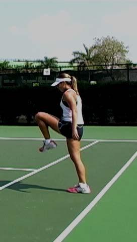 High Knee Marching, No Arms Run Form Drills RF- Stand on the doubles sideline with the body relaxed and little or no weight on your heels. Relax the upper body and do not use the arms.