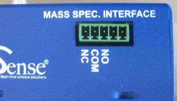 Mass-Spec Interface: Contact Closure cable connection for direct communication with MS software HI, MED, LO: Output setting correlating to temperature of Open Spot Card screens Start: