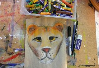 Have fun making your own lion with a mane as full as the one in the story!