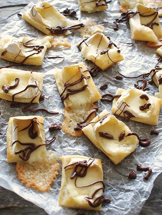 Cooking Activity: Nutella Brie Bites Dog had prepared Brie, a delicate French cheese for Cat and Wolf. Try these Nutella Brie Bites. Your dinner guests will find them splendid!