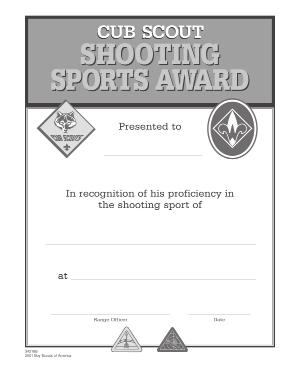Chapter 2: BSA Shooting Sports A Wealth of Year-Round Opportunities CUB SCOUT PROGRAMS Cub Scout shooting sports programs may be conducted only on a district or council level.