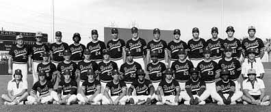 CWS APPEARANCES: 1964, 1965, 1967, 1969, 1972, 1973, 1975, 1976, National Champions 1977 ASU VS. CLEMSON JUNE 10 Sun Devil bats blistered Clemson early, and ASU then hung on for a 10-7 win.