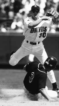 of the Year in 1999. He hit.394 in his ASU career, with 42 doubles, 22 triples and 15 home runs.
