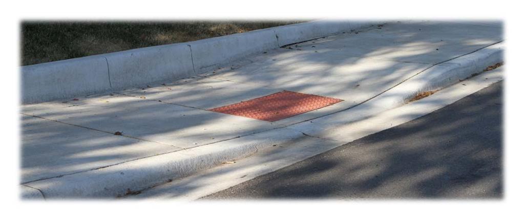 Detectable Warning Surfaces R305.2.2 Parallel Curb Ramps.