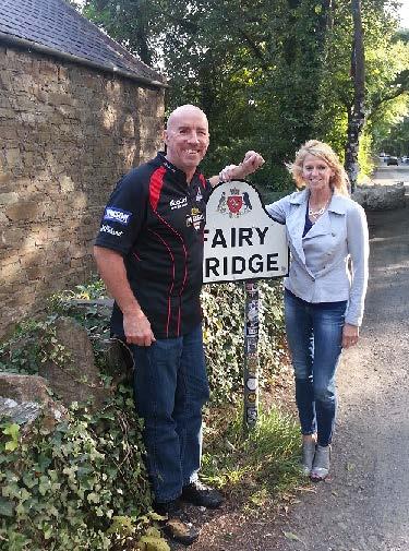 Alan and Beth at Fairy Bridge DK: What was the food like? AC: Beth is Vegetarian so we worried about that, she had great meals with everyplace having a few veggie choices.