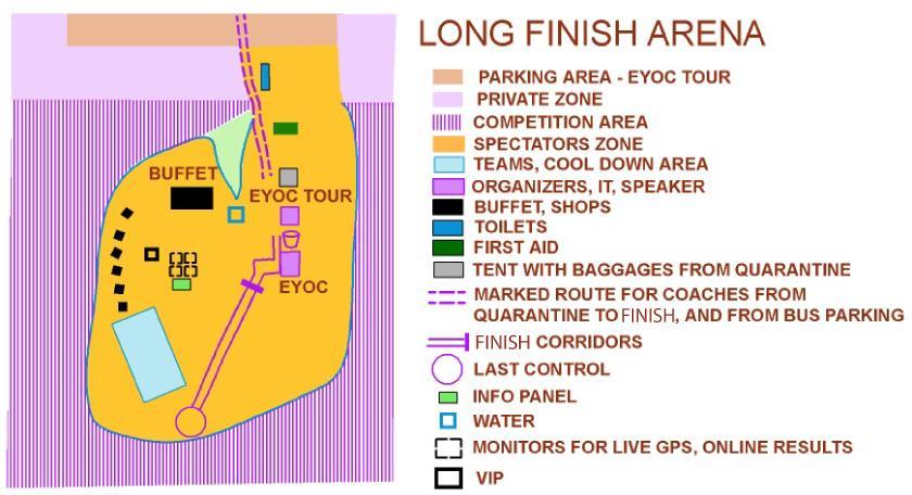 Long distance Final Format Start interval Maximum time on course Map scale Map size Loose control description Drinking stations Distance from Event center Detailed program 7:15 10:00 14:30 14:45