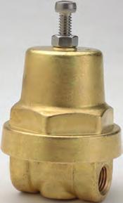 All bronze, neoprene-nylon diaphragm, composition disc, sensitive adjusting spring. On installation, a T is placed in the inlet line and a sensing connection is run from it to the top of the valve.