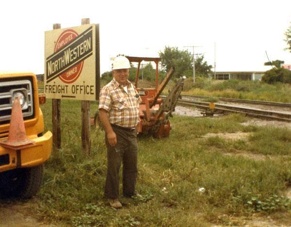 Here is Dean Johnson replacing broken angle bars on the Merrillan Section in May 2001. Dean retired a while back with over 30 years of service and currently lives in Black River Falls, WI.