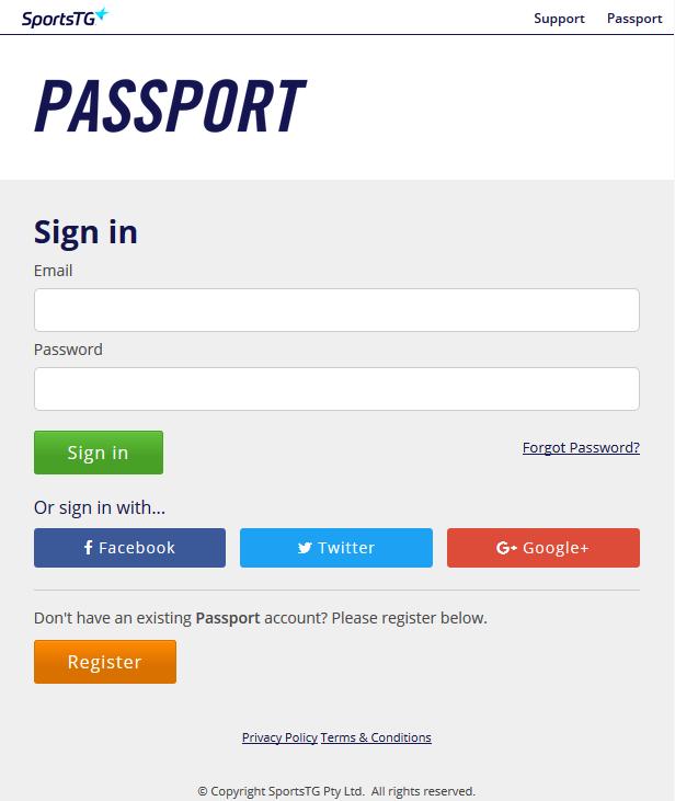 Step 2 Log in Enter your STG Passport login