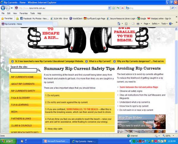 Ripcurrents.com.au Did it work? 95% of people could recall rip current safety advice.