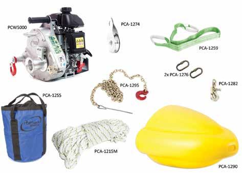 FORESTRY KIT WITH PCW5000 WINCH PCW5000-FK For forestry work, this kit will help you face the many situations you will