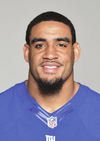 54 OLIVIER VERNON DEFENSIVE END HEIGHT - 6-2 WEIGHT - 257 COLLEGE - MIAMI HIGH SCHOOL - AMERICAN (MIAMI) HOW ACQUIRED - FREE AGENT (2015) NFL EXP. - 5TH YEAR GIANTS EXP.
