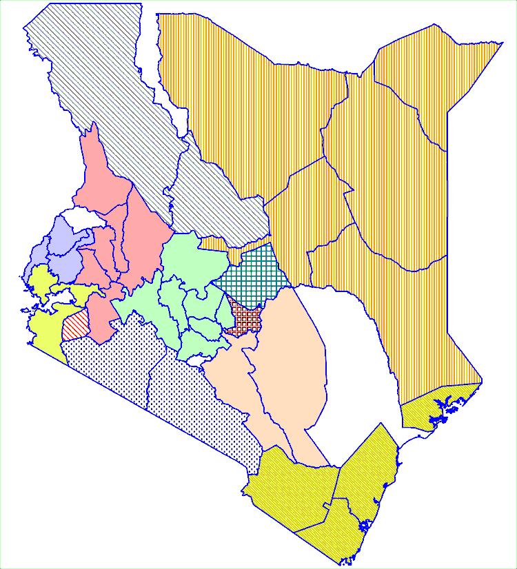 1962 District Boundaries (41) and Ethnic Groups 5 main ethnic groups 12